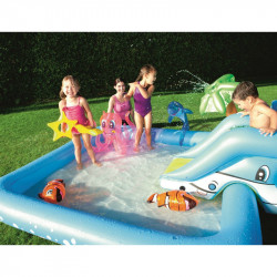 Gyermek játszómedence Bestway akvárium csúszdával