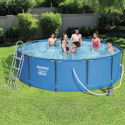 Vízforgatós medence szett fémvázas Bestway 366x100 cm