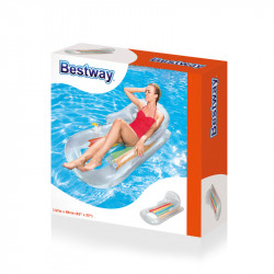 Designer fotelmatrac Bestway ezüst-narancs