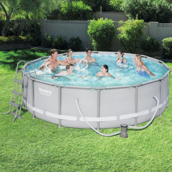 Fémvázas medence szett Bestway Power Steel 427x107 cm