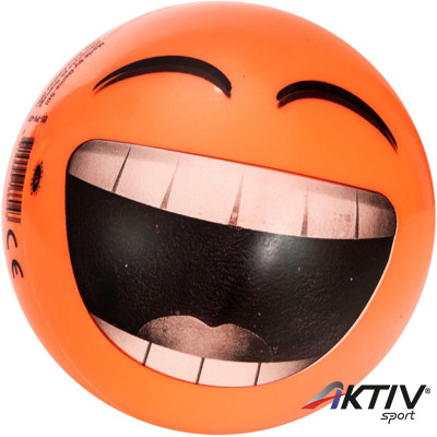 Gumilabda Smiley 14 cm narancssárga