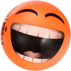 Gumilabda Smiley 14 cm narancssárga Sportszer Mese labda