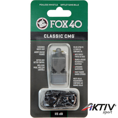 Síp Fox 40 Classic CMG sípzsinórral ezüst