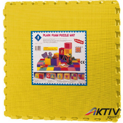 Puzzle szőnyeg 4 db-os sárga